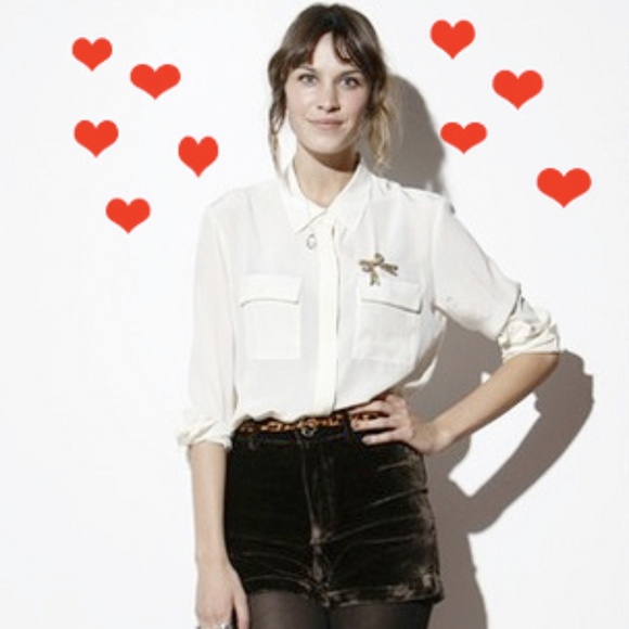 Alexa Chung for Madewell Velvet Billie Shorts - Picture 1 of 3